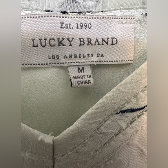 Lucky Brand Women's Floral Cold Shoulder Top NWOT - Picture 5 of 9